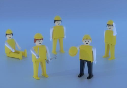 Toy construction crew preview image